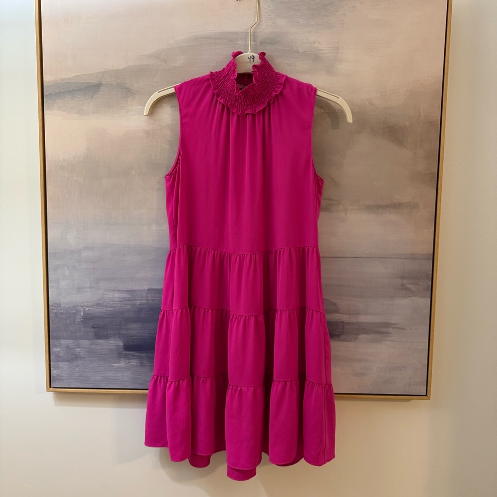 Women’s AMANDA UPRICHARD Nadia Dress in Fuschia Pink Sleeveless
